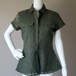 NWT Banana Republic short sleeve blouse